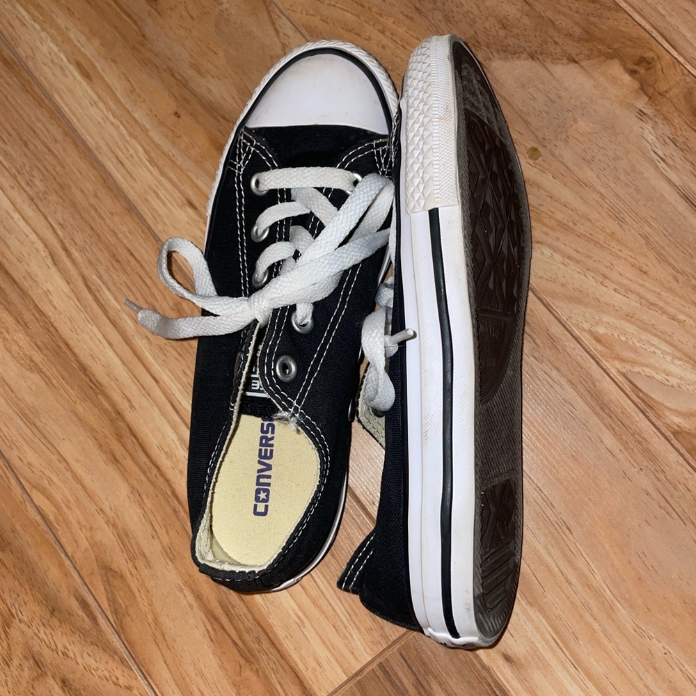 Converse size 3 boy’s shoes. Worn once for a wedding.